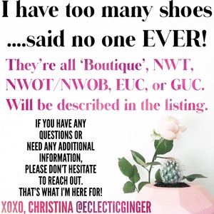 💕🖤I have too many shoes...said no one ever!🖤💕